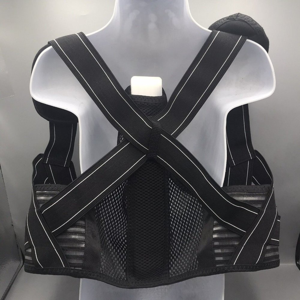 Avidda Men & Women’s Posture Corrector Back Brace - Black Size Medium EUC